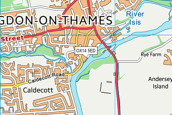 OX14 5ED map - OS VectorMap District (Ordnance Survey)