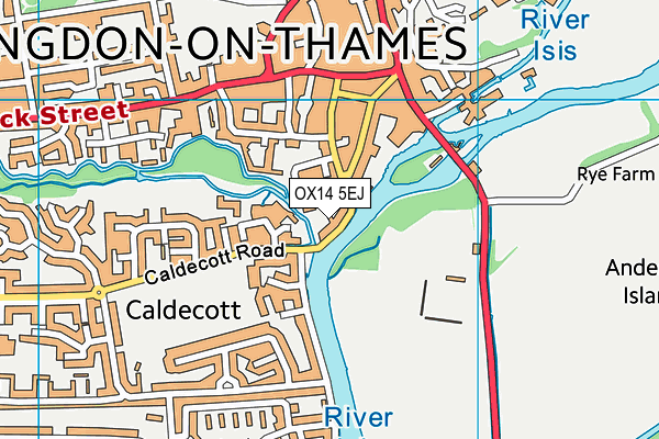 OX14 5EJ map - OS VectorMap District (Ordnance Survey)