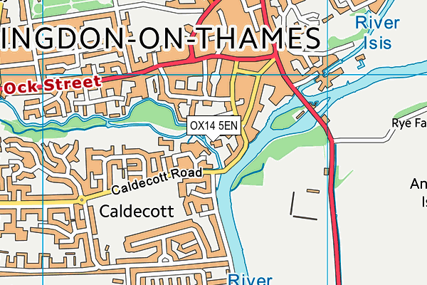 OX14 5EN map - OS VectorMap District (Ordnance Survey)