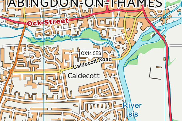 OX14 5ES map - OS VectorMap District (Ordnance Survey)