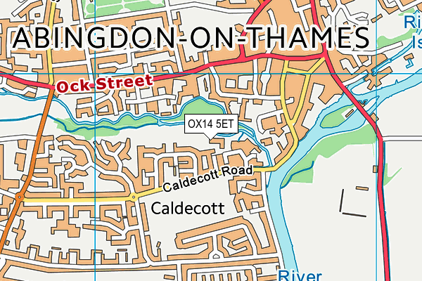 OX14 5ET map - OS VectorMap District (Ordnance Survey)