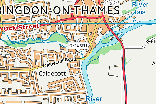 OX14 5EU map - OS VectorMap District (Ordnance Survey)