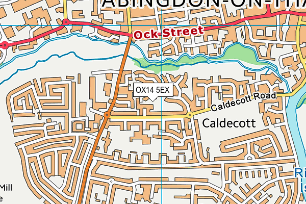 OX14 5EX map - OS VectorMap District (Ordnance Survey)