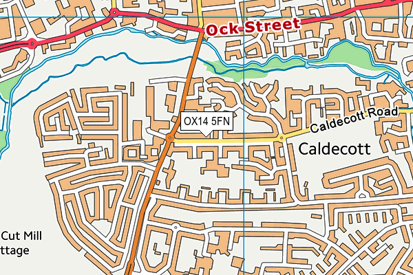 OX14 5FN map - OS VectorMap District (Ordnance Survey)