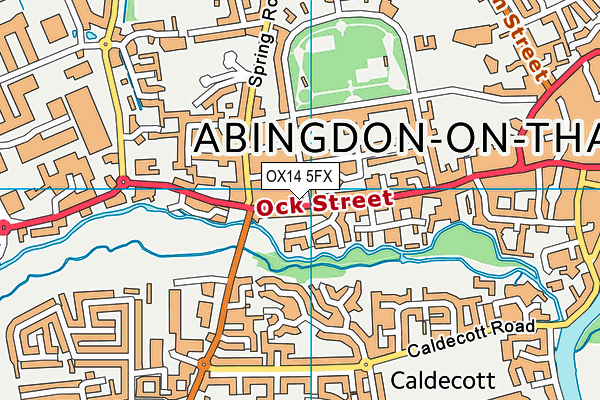 OX14 5FX map - OS VectorMap District (Ordnance Survey)