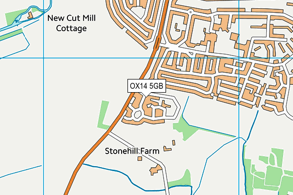 OX14 5GB map - OS VectorMap District (Ordnance Survey)