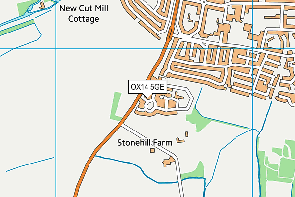 OX14 5GE map - OS VectorMap District (Ordnance Survey)