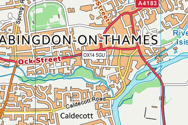 OX14 5GU map - OS VectorMap District (Ordnance Survey)