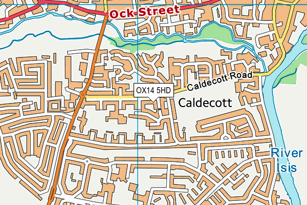 OX14 5HD map - OS VectorMap District (Ordnance Survey)