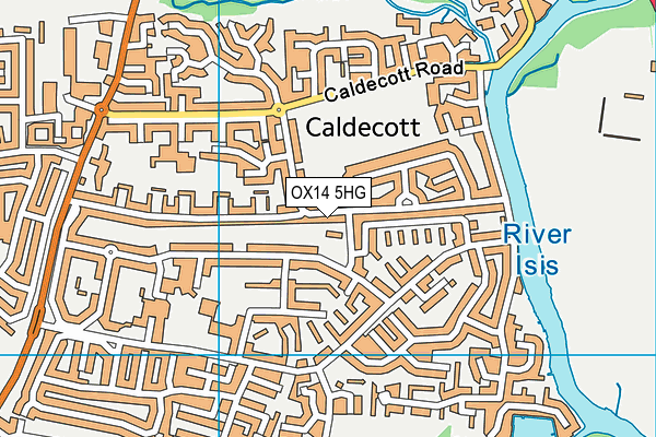 OX14 5HG map - OS VectorMap District (Ordnance Survey)