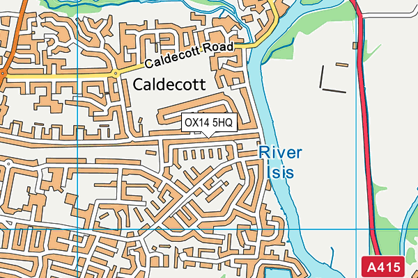 OX14 5HQ map - OS VectorMap District (Ordnance Survey)