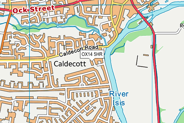 OX14 5HR map - OS VectorMap District (Ordnance Survey)