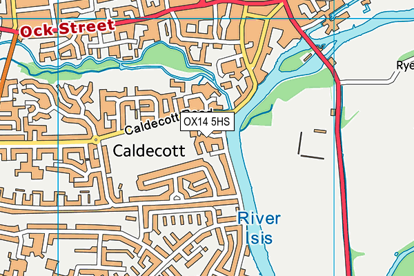 OX14 5HS map - OS VectorMap District (Ordnance Survey)