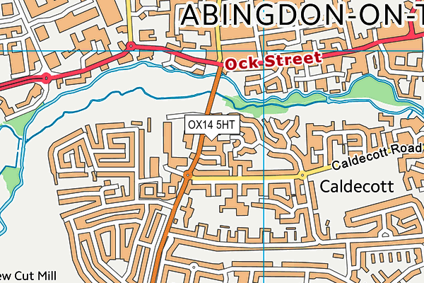 OX14 5HT map - OS VectorMap District (Ordnance Survey)