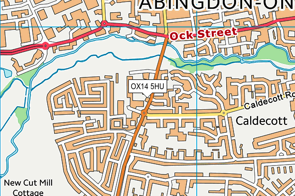 OX14 5HU map - OS VectorMap District (Ordnance Survey)