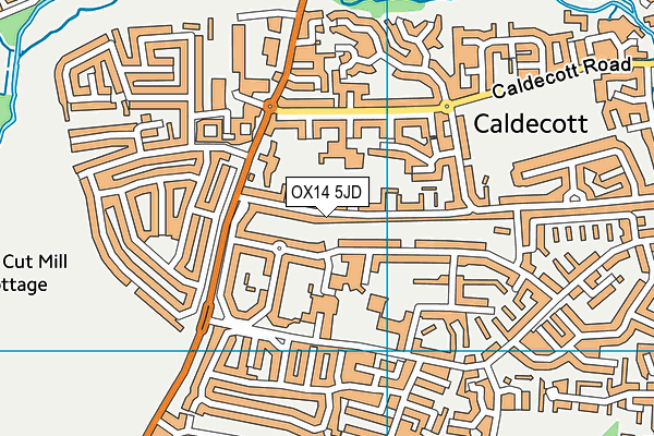 OX14 5JD map - OS VectorMap District (Ordnance Survey)
