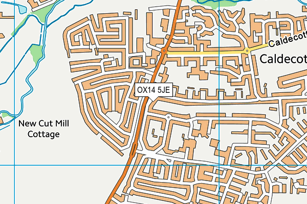 OX14 5JE map - OS VectorMap District (Ordnance Survey)