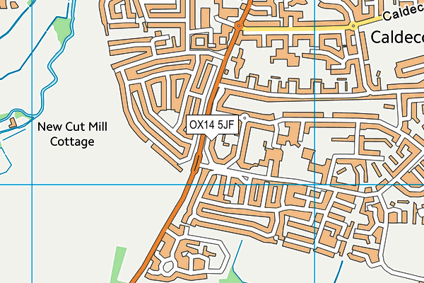 OX14 5JF map - OS VectorMap District (Ordnance Survey)