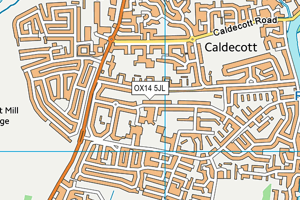 OX14 5JL map - OS VectorMap District (Ordnance Survey)
