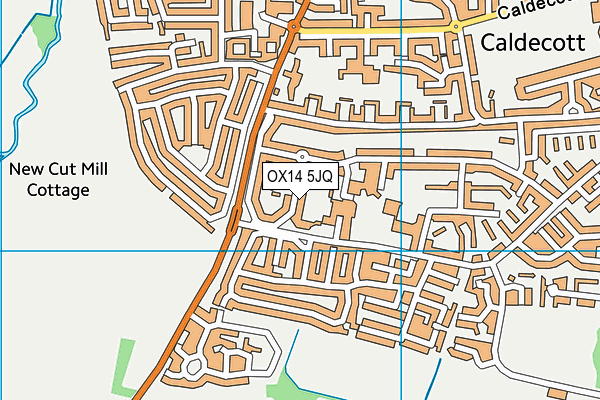 OX14 5JQ map - OS VectorMap District (Ordnance Survey)