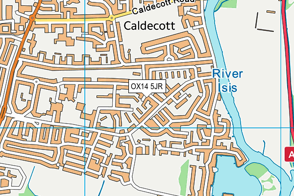 OX14 5JR map - OS VectorMap District (Ordnance Survey)