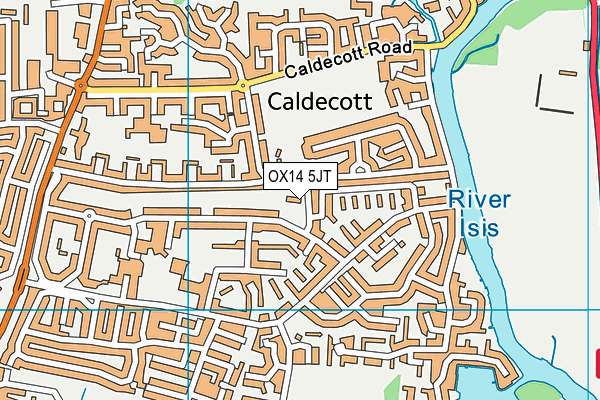 OX14 5JT map - OS VectorMap District (Ordnance Survey)