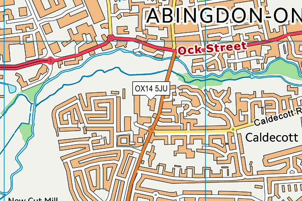 OX14 5JU map - OS VectorMap District (Ordnance Survey)