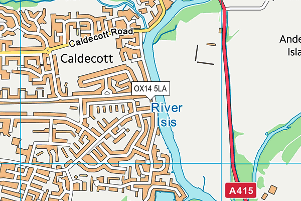 OX14 5LA map - OS VectorMap District (Ordnance Survey)