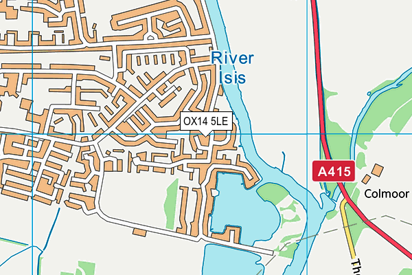 OX14 5LE map - OS VectorMap District (Ordnance Survey)