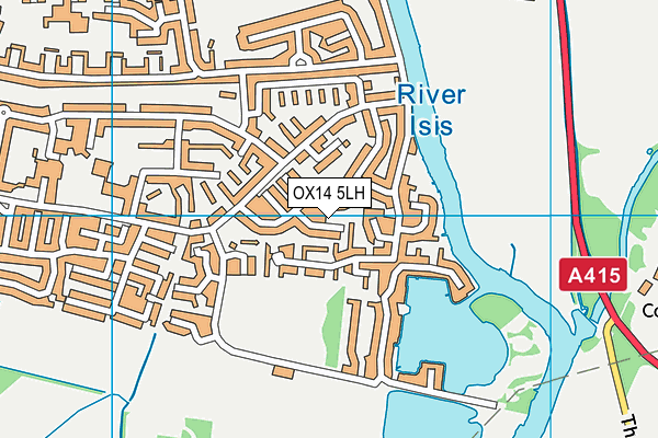 OX14 5LH map - OS VectorMap District (Ordnance Survey)