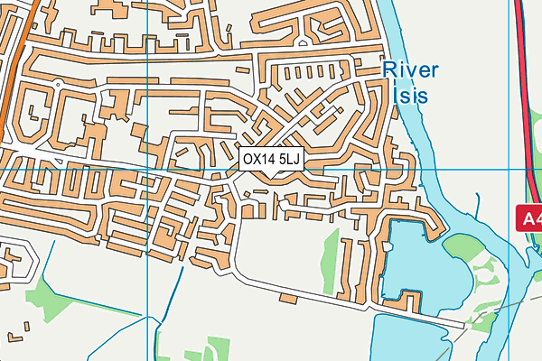 OX14 5LJ map - OS VectorMap District (Ordnance Survey)