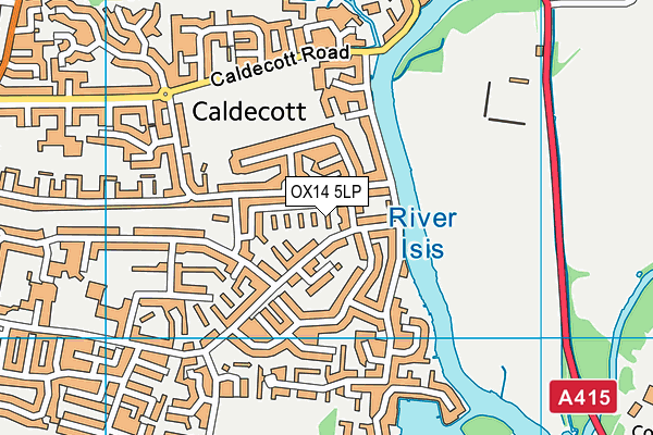 OX14 5LP map - OS VectorMap District (Ordnance Survey)