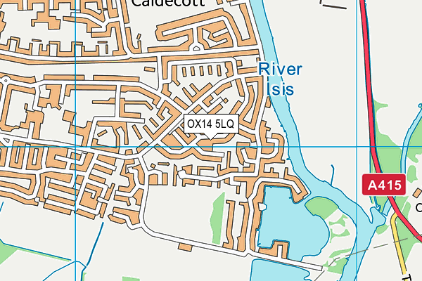 OX14 5LQ map - OS VectorMap District (Ordnance Survey)