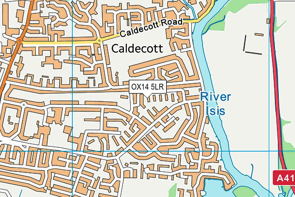 OX14 5LR map - OS VectorMap District (Ordnance Survey)