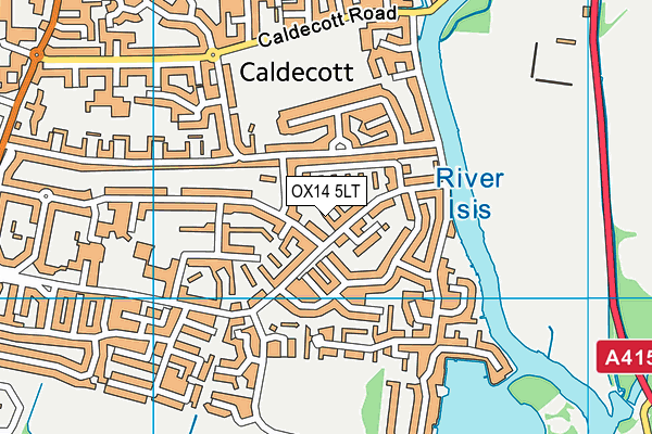 OX14 5LT map - OS VectorMap District (Ordnance Survey)