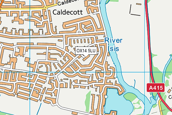 OX14 5LU map - OS VectorMap District (Ordnance Survey)