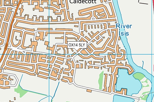 OX14 5LY map - OS VectorMap District (Ordnance Survey)