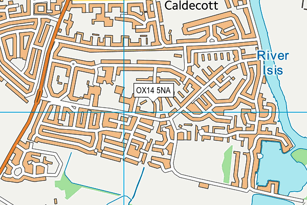 OX14 5NA map - OS VectorMap District (Ordnance Survey)