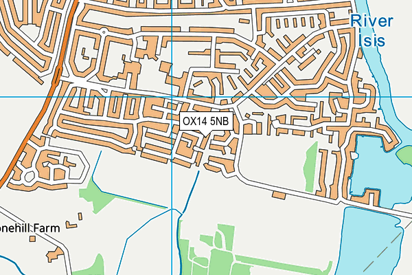 OX14 5NB map - OS VectorMap District (Ordnance Survey)