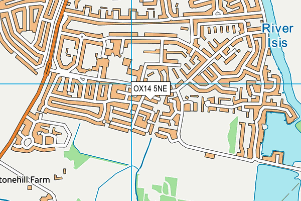 OX14 5NE map - OS VectorMap District (Ordnance Survey)