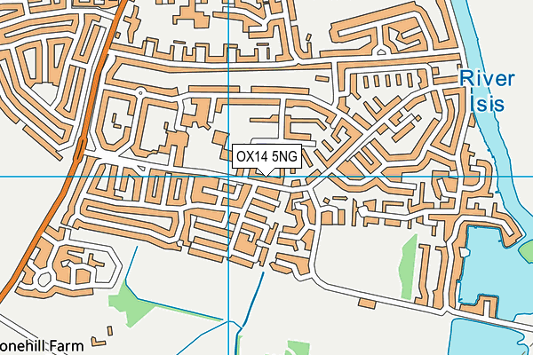 OX14 5NG map - OS VectorMap District (Ordnance Survey)