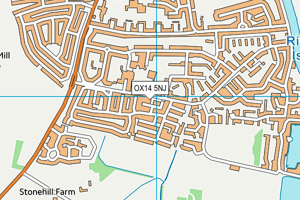 OX14 5NJ map - OS VectorMap District (Ordnance Survey)