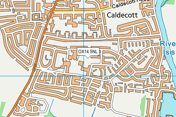 OX14 5NL map - OS VectorMap District (Ordnance Survey)