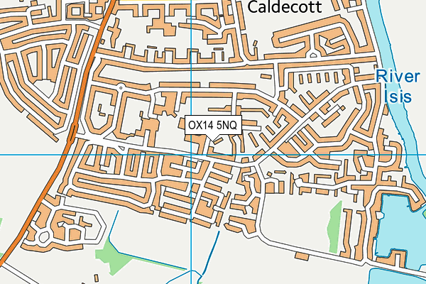 OX14 5NQ map - OS VectorMap District (Ordnance Survey)