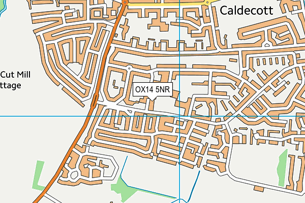 OX14 5NR map - OS VectorMap District (Ordnance Survey)