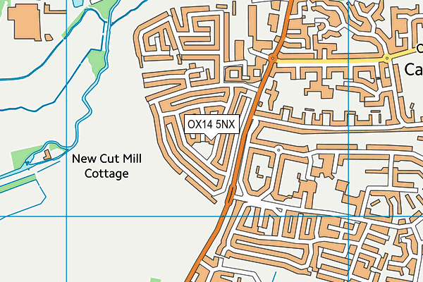 OX14 5NX map - OS VectorMap District (Ordnance Survey)