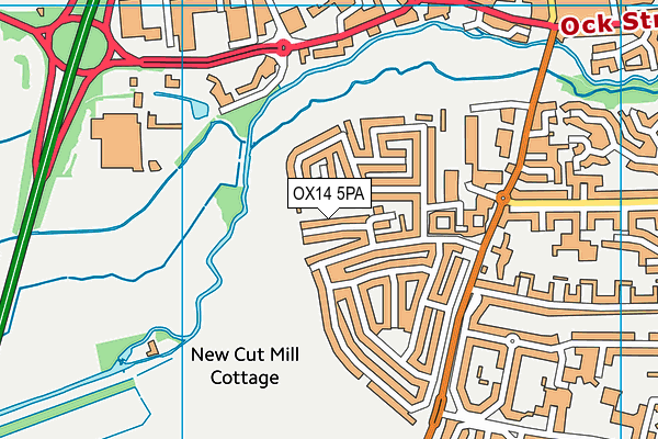 OX14 5PA map - OS VectorMap District (Ordnance Survey)