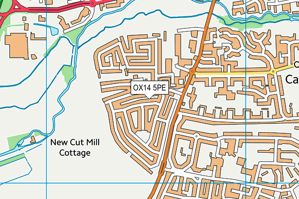 OX14 5PE map - OS VectorMap District (Ordnance Survey)