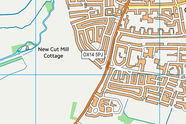 OX14 5PJ map - OS VectorMap District (Ordnance Survey)