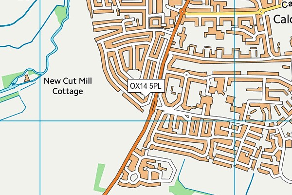 OX14 5PL map - OS VectorMap District (Ordnance Survey)